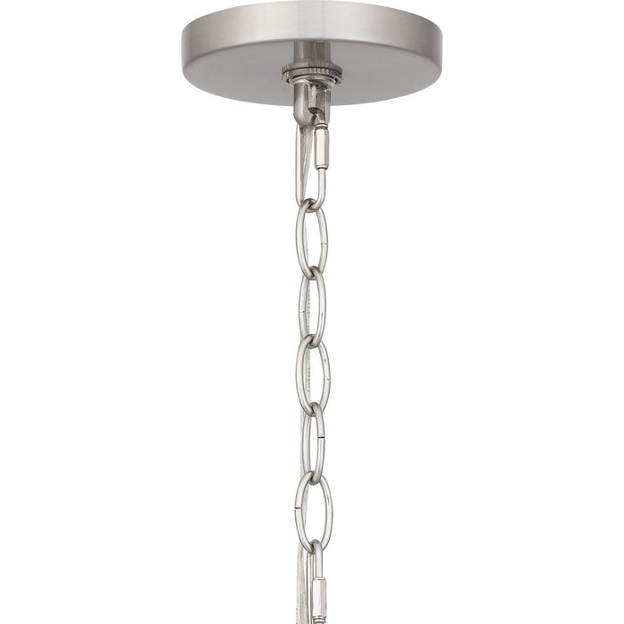 Quoizel NIE5028BN Nine Light Chandelier, Brushed Nickel
