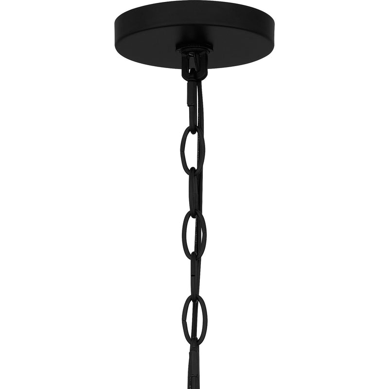 Quoizel NIE5028MBK Nine Light Chandelier, Matte Black