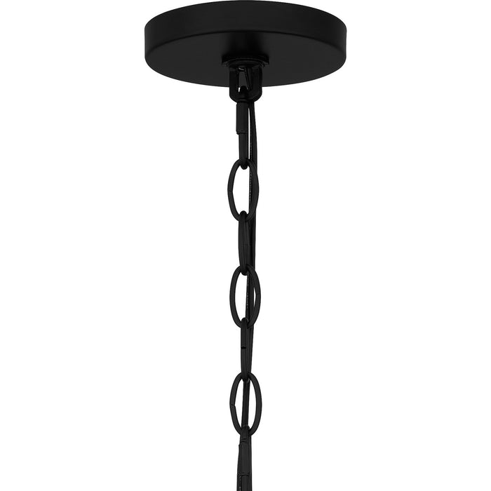 Quoizel NIE5028MBK Nine Light Chandelier, Matte Black
