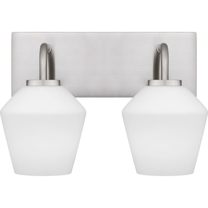 Quoizel NIE8613BN Two Light Bath, Brushed Nickel