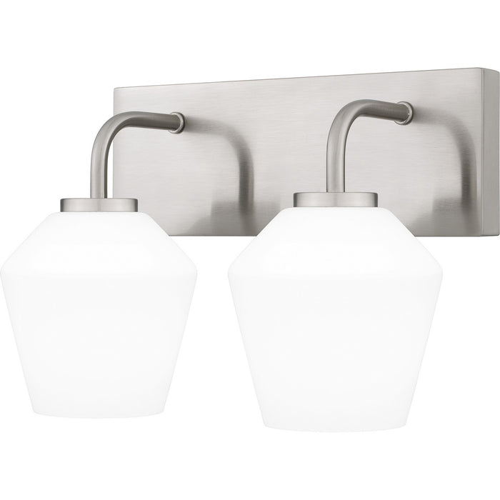 Quoizel NIE8613BN Two Light Bath, Brushed Nickel