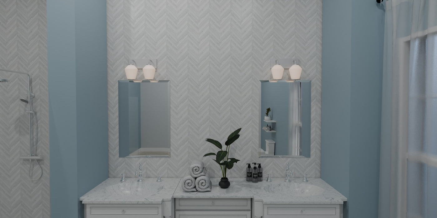 Quoizel NIE8613BN Two Light Bath, Brushed Nickel