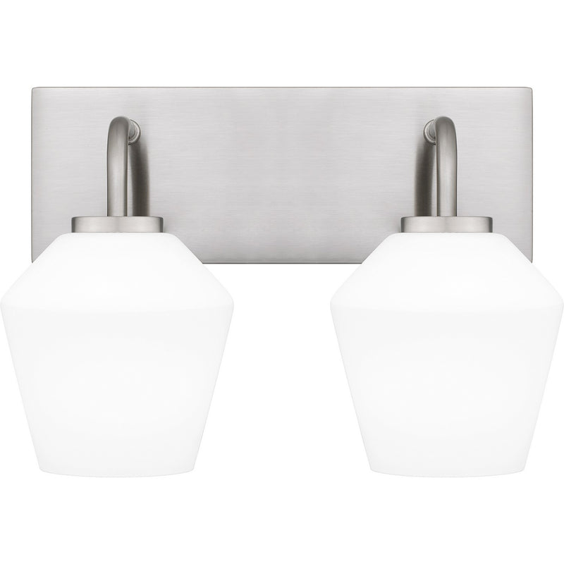 Quoizel NIE8613BN Two Light Bath, Brushed Nickel