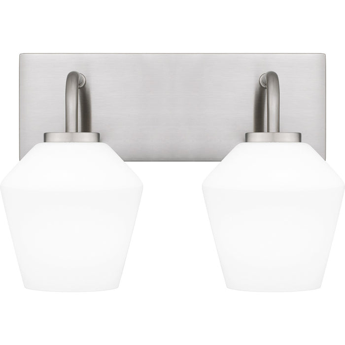 Quoizel NIE8613BN Two Light Bath, Brushed Nickel