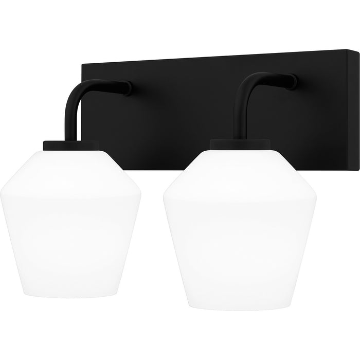 Quoizel NIE8613MBK Two Light Bath, Matte Black