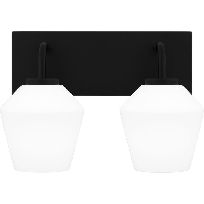 Quoizel NIE8613MBK Two Light Bath, Matte Black
