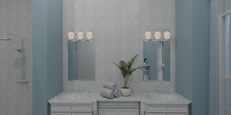 Quoizel NIE8621BN Three Light Bath, Brushed Nickel