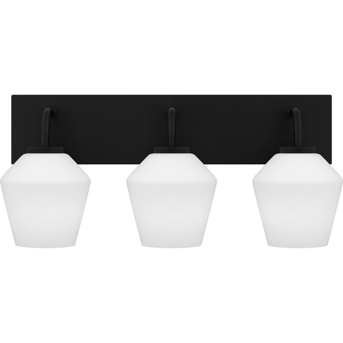 Quoizel NIE8621MBK Three Light Bath, Matte Black