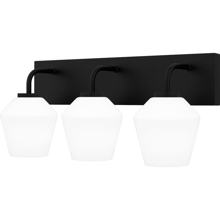 Quoizel NIE8621MBK Three Light Bath, Matte Black