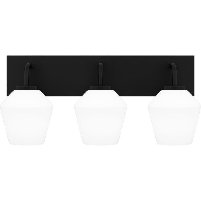 Quoizel NIE8621MBK Three Light Bath, Matte Black