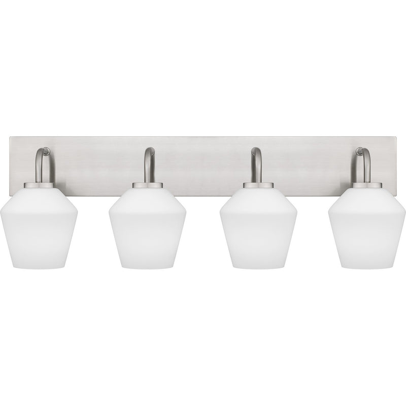 Quoizel NIE8629BN Four Light Bath, Brushed Nickel