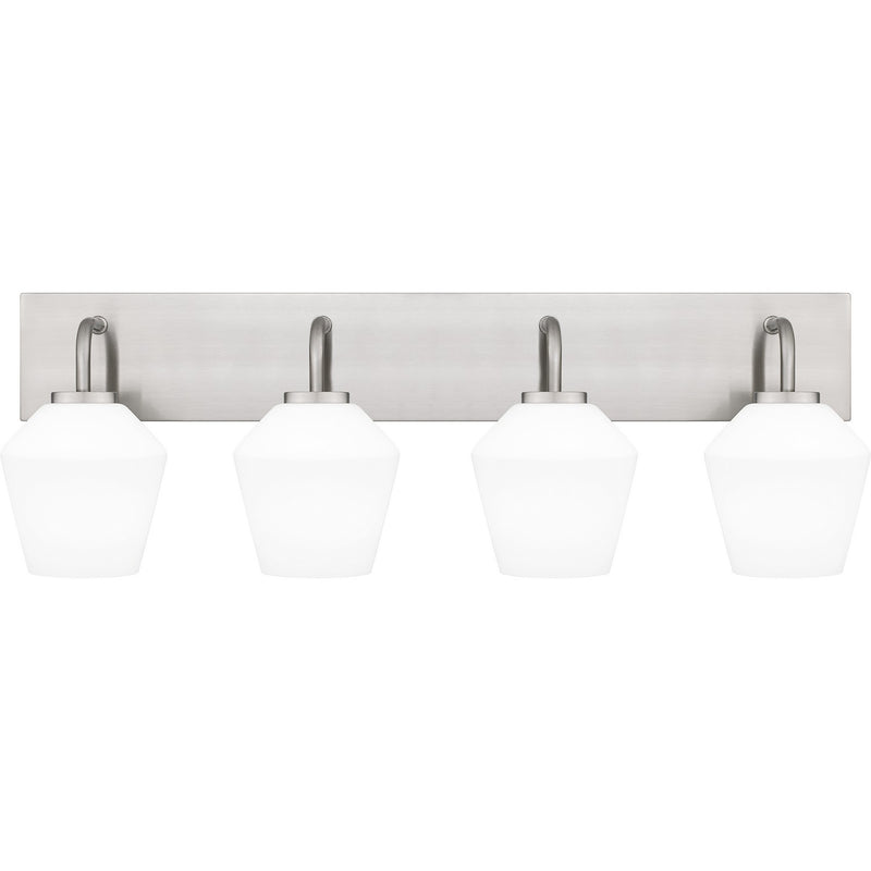 Quoizel NIE8629BN Four Light Bath, Brushed Nickel