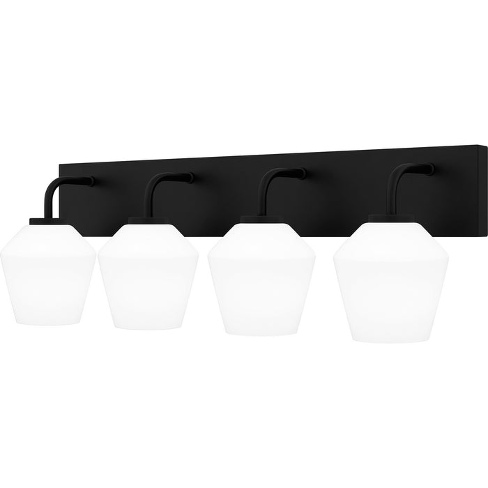 Quoizel NIE8629MBK Four Light Bath, Matte Black
