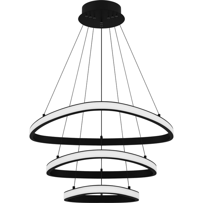 Quoizel PCBDO2827MBK LED Pendant, Matte Black