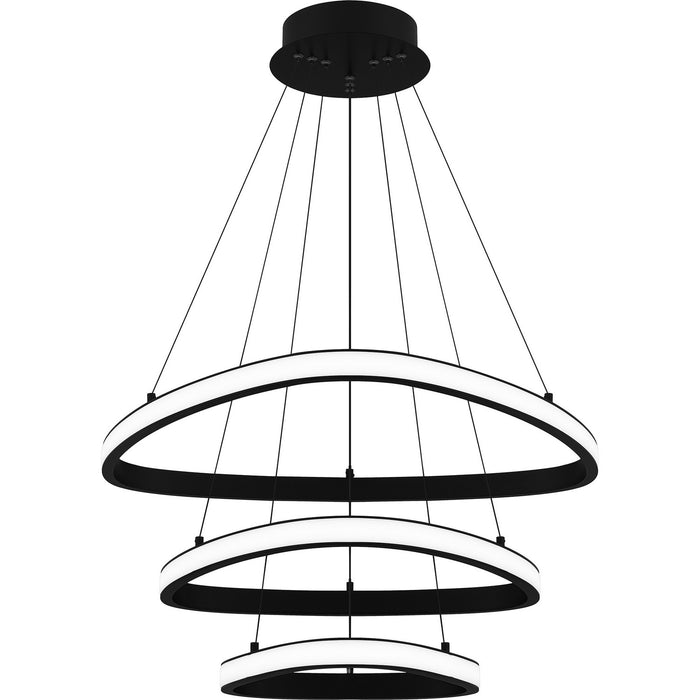 Quoizel PCBDO2827MBK LED Pendant, Matte Black