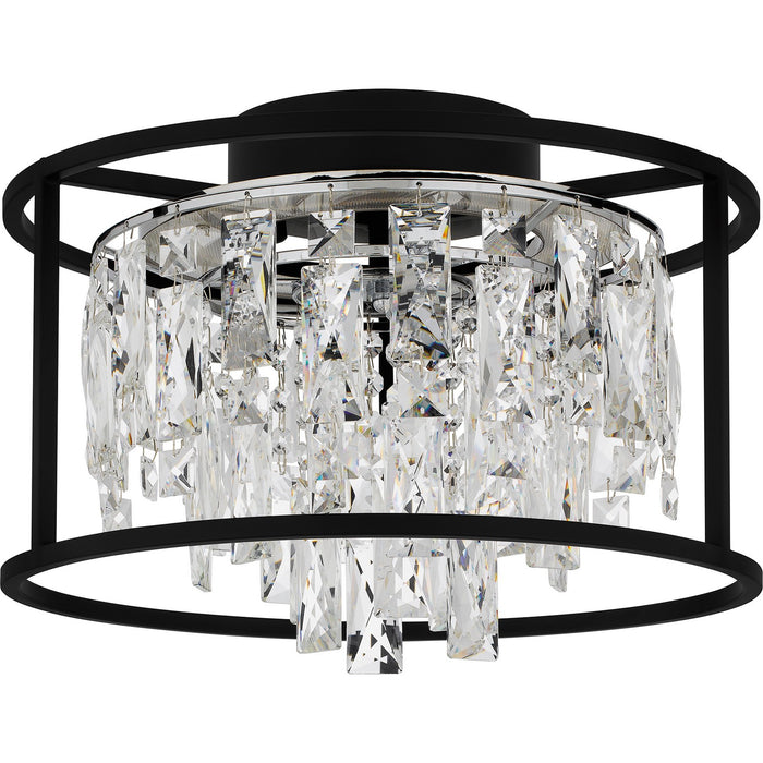 Quoizel PCBNC1615MBK LED Flush Mount, Matte Black