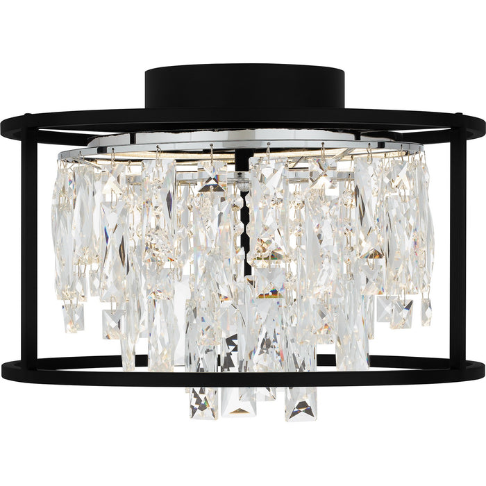 Quoizel PCBNC1615MBK LED Flush Mount, Matte Black