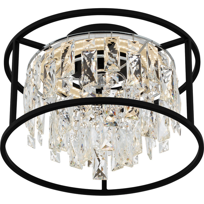 Quoizel PCBNC1615MBK LED Flush Mount, Matte Black
