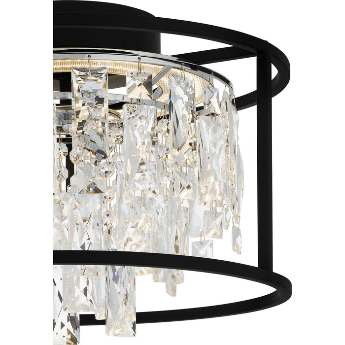 Quoizel PCBNC1615MBK LED Flush Mount, Matte Black