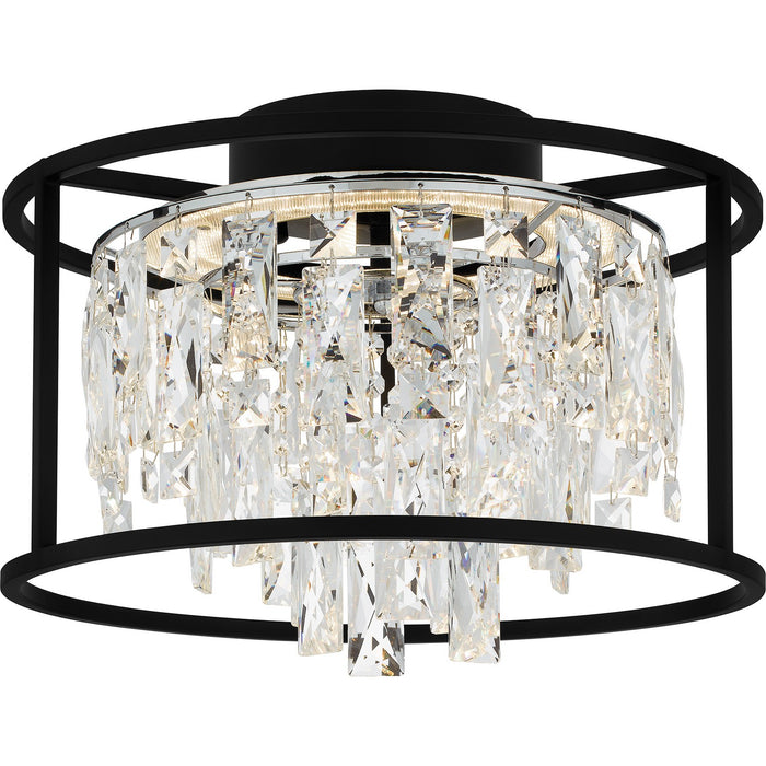 Quoizel PCBNC1615MBK LED Flush Mount, Matte Black