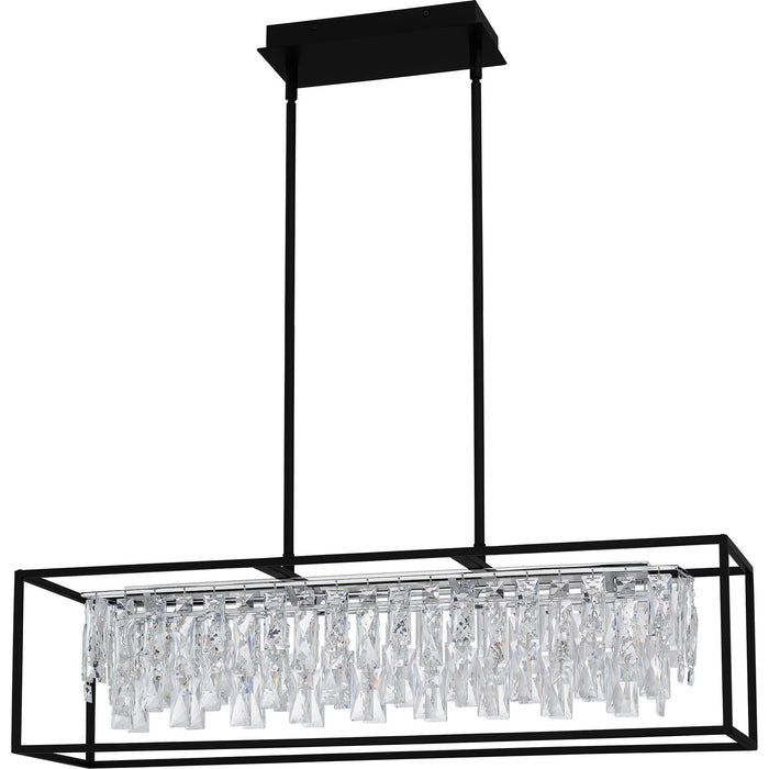 Quoizel PCBNC635MBK LED Linear Chandelier, Matte Black