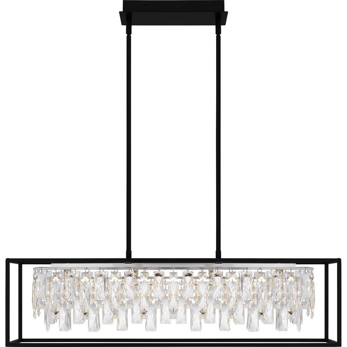 Quoizel PCBNC635MBK LED Linear Chandelier, Matte Black