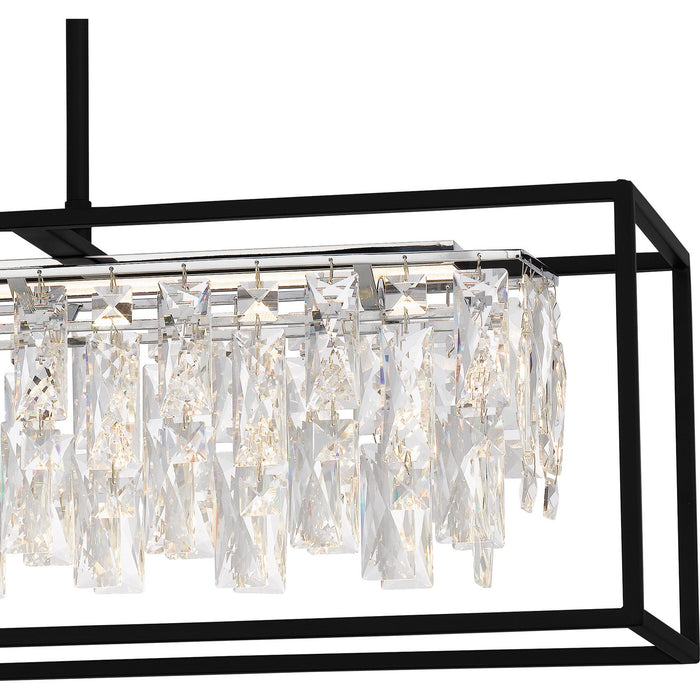 Quoizel PCBNC635MBK LED Linear Chandelier, Matte Black