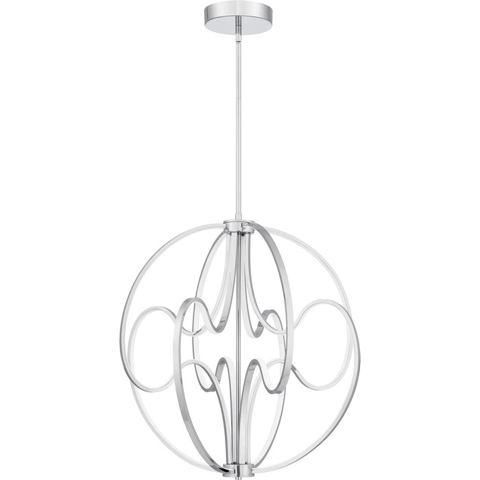 Quoizel PCCLR2824C LED Pendant, Polished Chrome