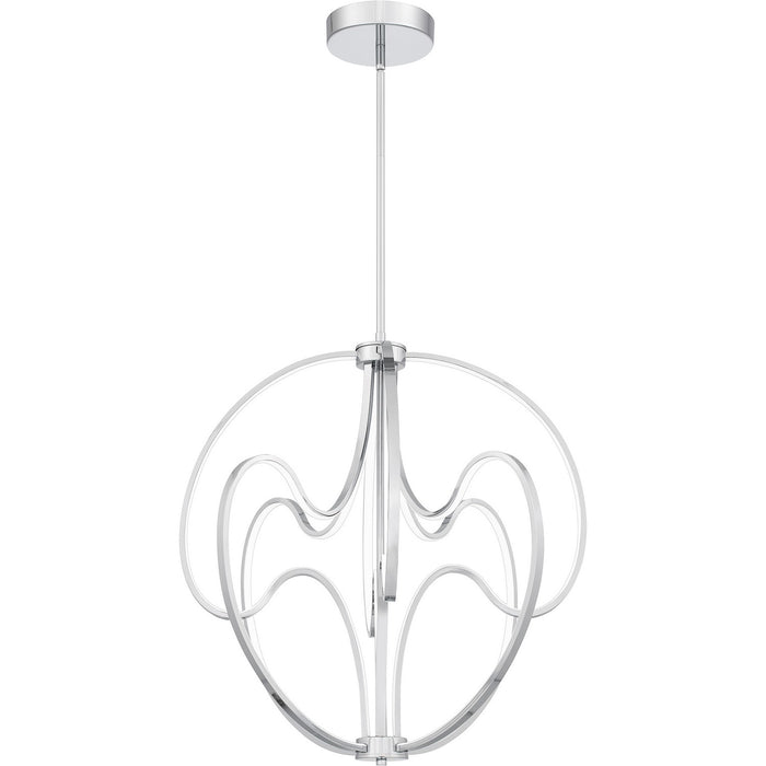 Quoizel PCCLR2824C LED Pendant, Polished Chrome
