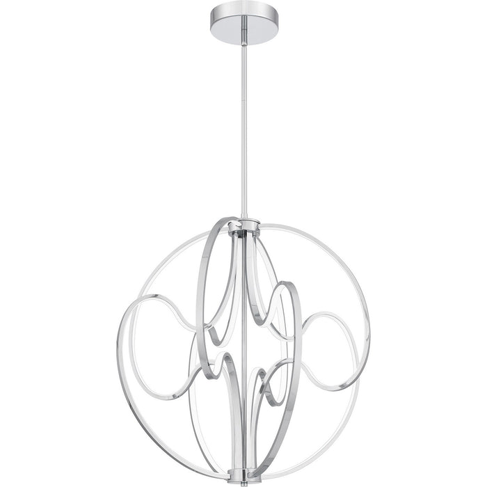 Quoizel PCCLR2824C LED Pendant, Polished Chrome