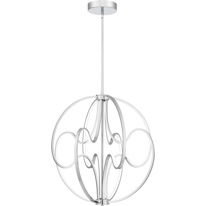 Quoizel PCCLR2824C LED Pendant, Polished Chrome