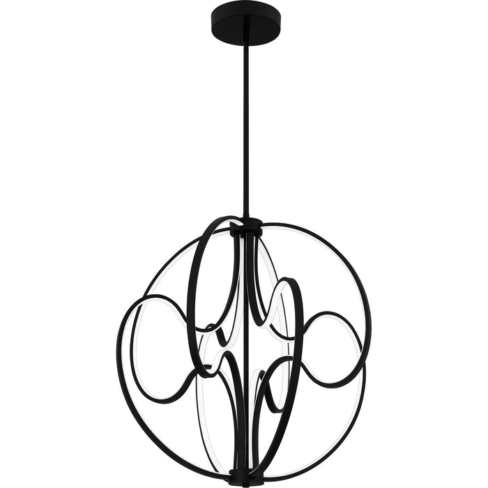 Quoizel PCCLR2824MBK LED Pendant, Matte Black