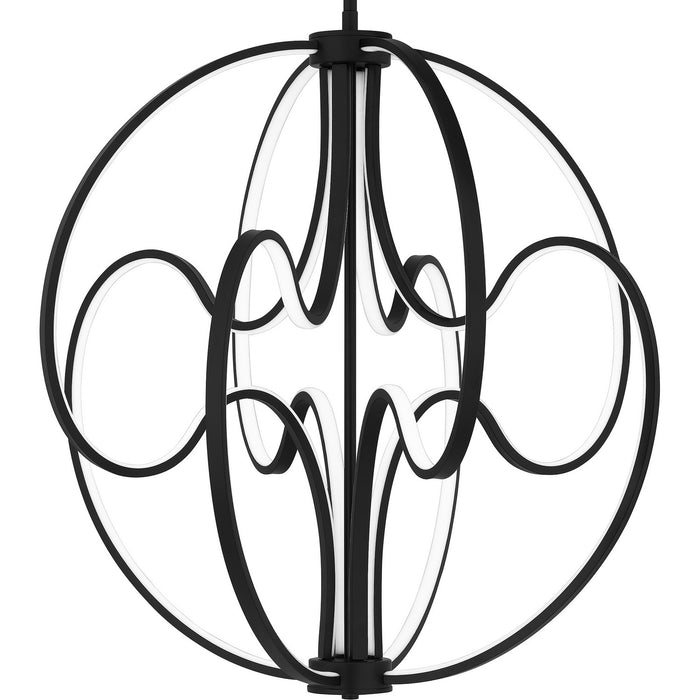 Quoizel PCCLR2824MBK LED Pendant, Matte Black