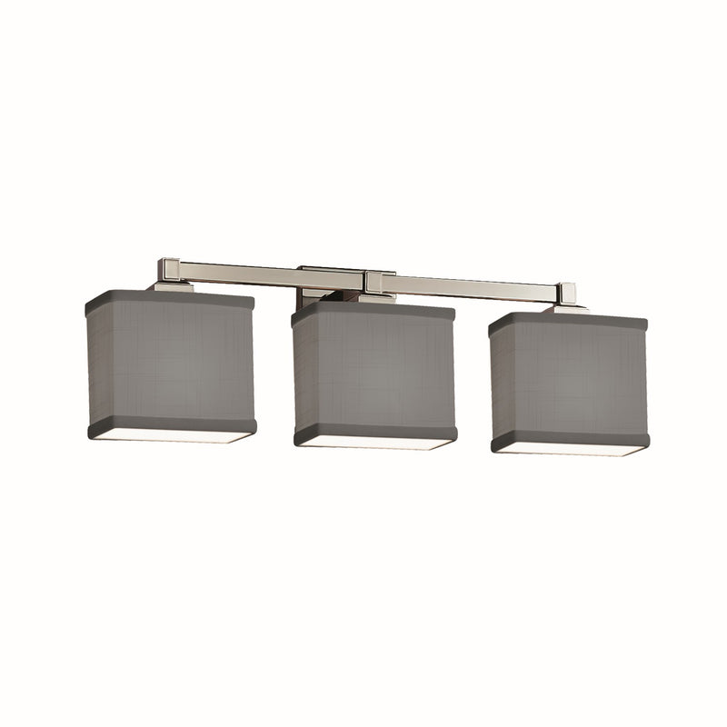 Justice Designs FAB-8433-55-GRAY-NCKL-LED3-2100 LED Bath Bar, Brushed Nickel