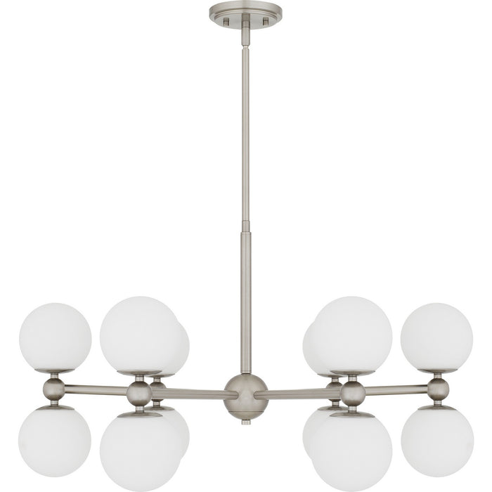 Quoizel PCELS5031BN 12 Light Chandelier, Brushed Nickel