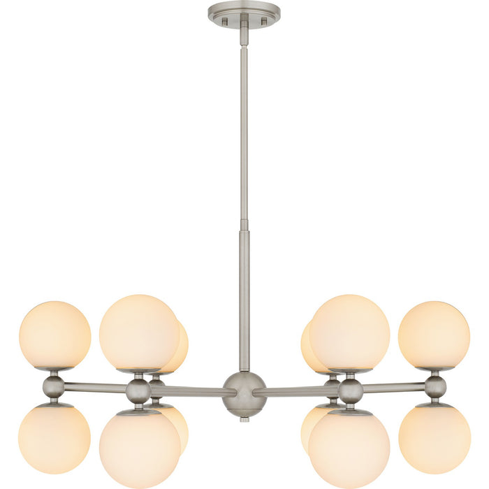 Quoizel PCELS5031BN 12 Light Chandelier, Brushed Nickel