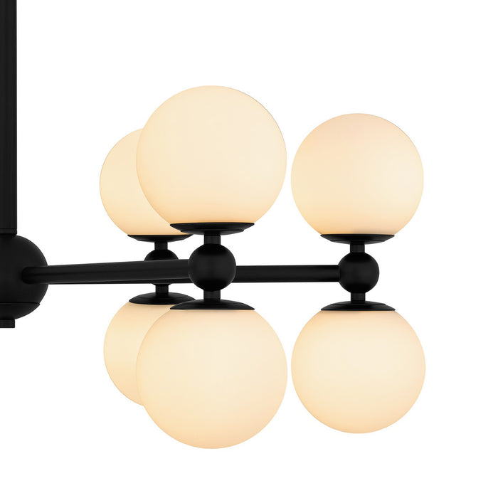 Quoizel PCELS5031MBK 12 Light Chandelier, Matte Black