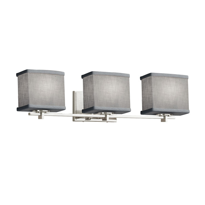 Justice Designs FAB-8443-55-GRAY-CROM-LED3-2100 LED Bath Bar, Polished Chrome