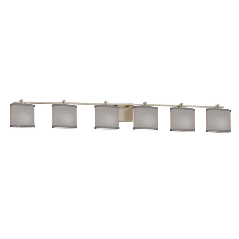 Justice Designs FAB-8446-30-GRAY-NCKL-LED6-4200 LED Bath Bar, Brushed Nickel