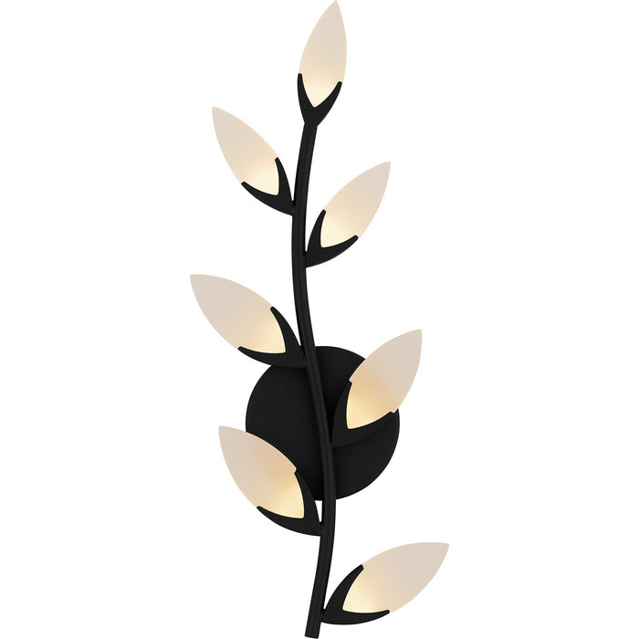 Quoizel PCFLR8708MBK LED Wall Sconce, Matte Black