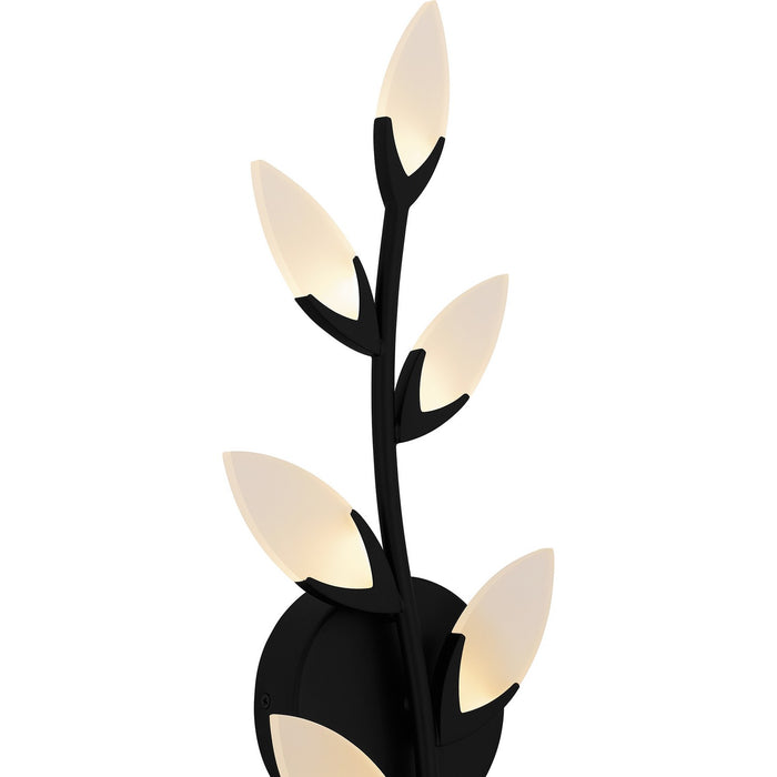 Quoizel PCFLR8708MBK LED Wall Sconce, Matte Black