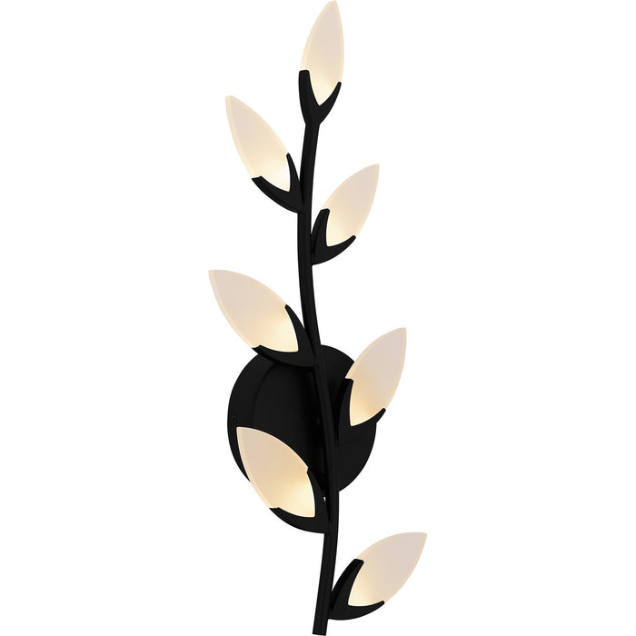 Quoizel PCFLR8708MBK LED Wall Sconce, Matte Black