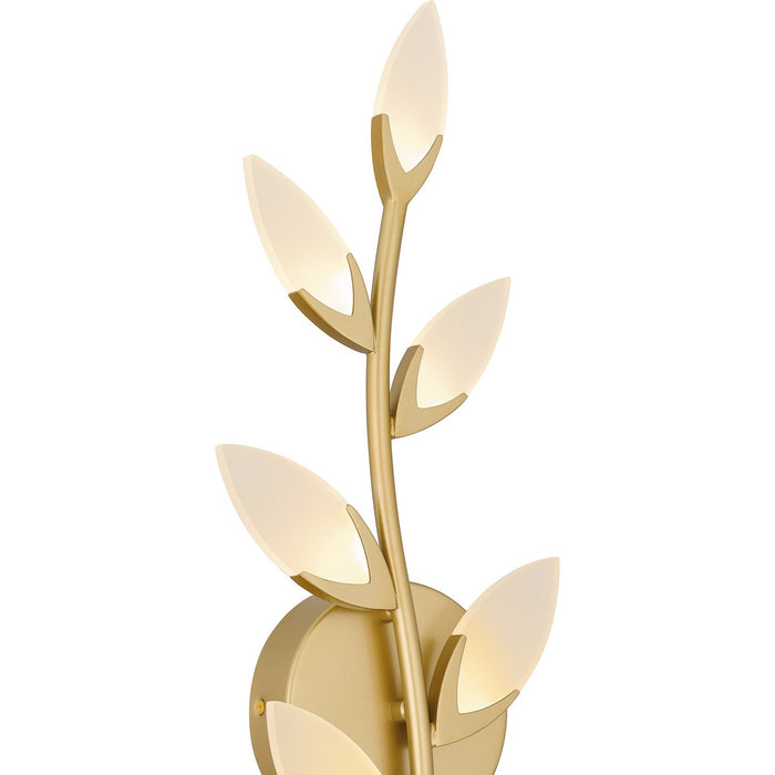 Quoizel PCFLR8708SGD LED Wall Sconce, Soft Gold
