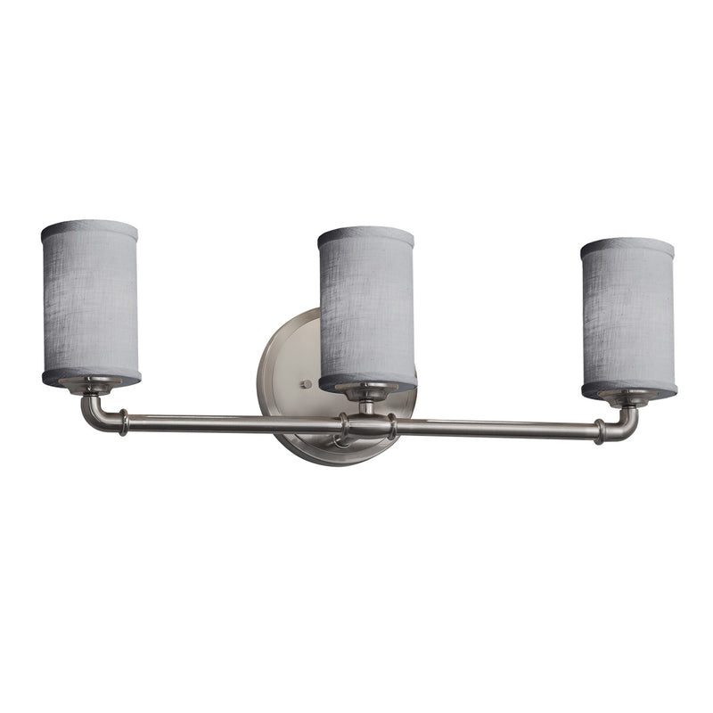 Justice Designs FAB-8463-10-GRAY-NCKL-LED3-2100 LED Bath Bar, Brushed Nickel