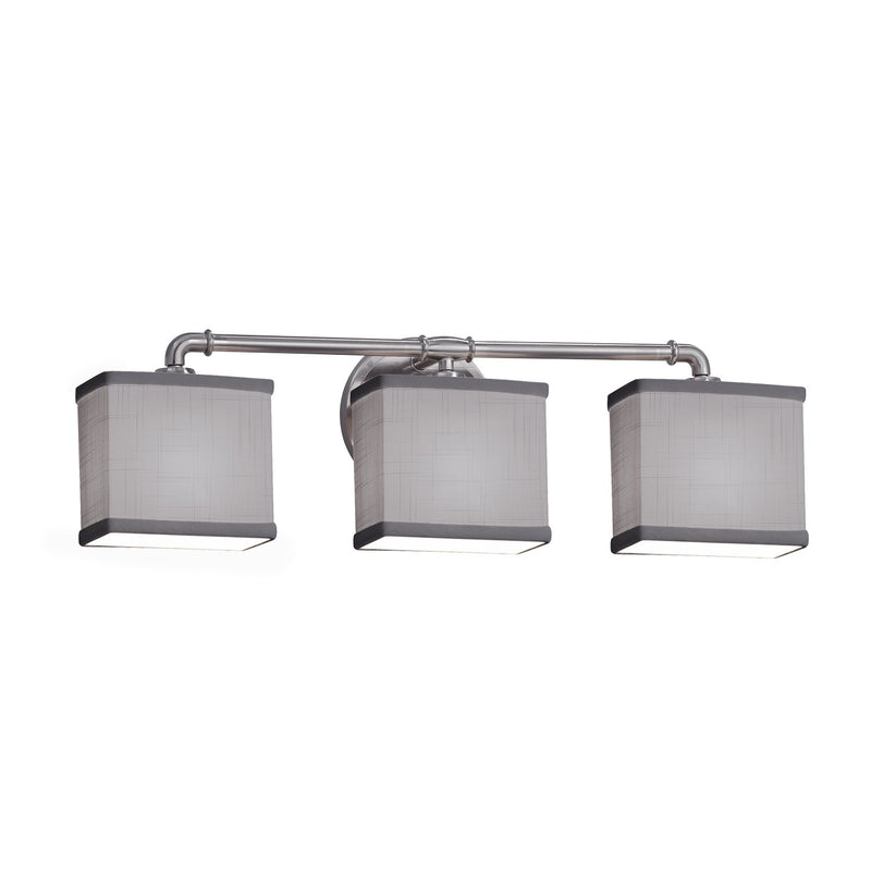 Justice Designs FAB-8463-55-GRAY-NCKL-LED3-2100 LED Bath Bar, Brushed Nickel