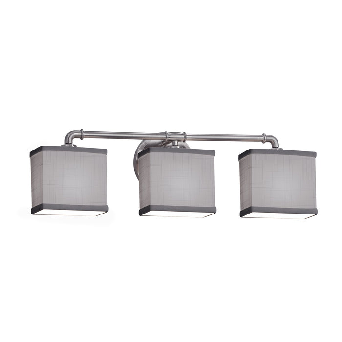 Justice Designs FAB-8463-55-GRAY-NCKL-LED3-2100 LED Bath Bar, Brushed Nickel