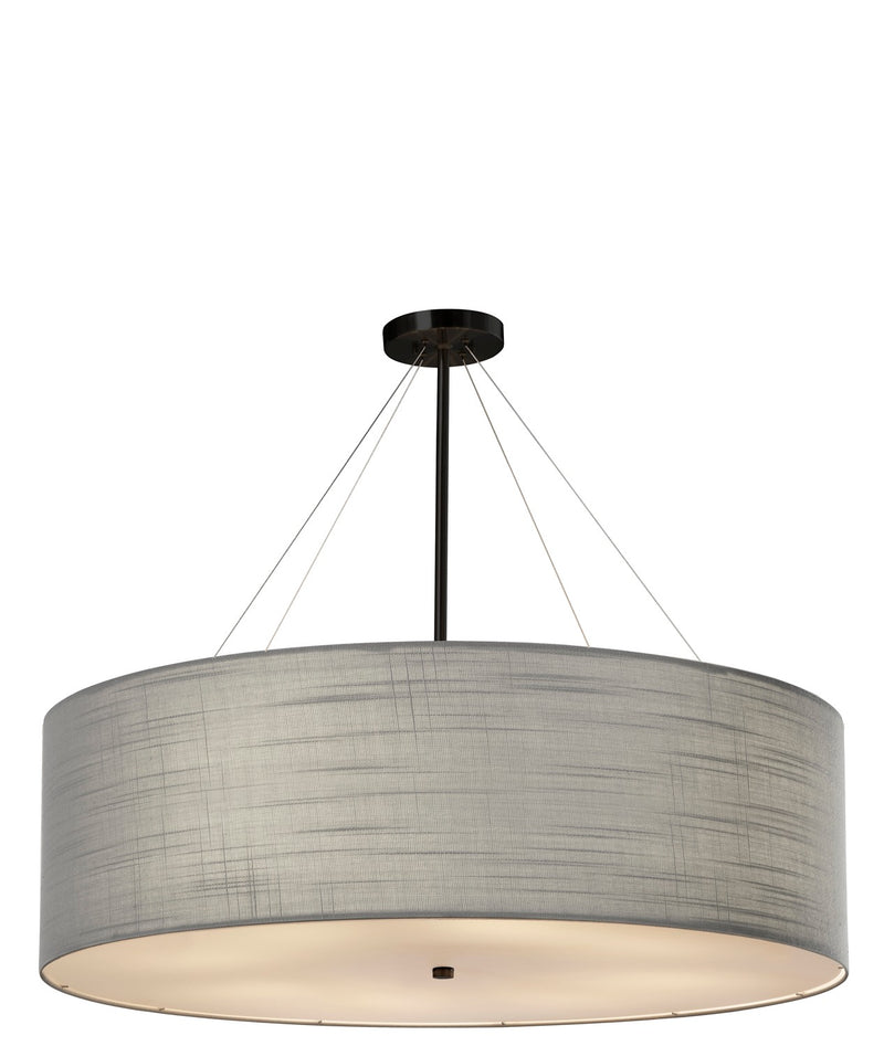 Justice Designs FAB-9594-GRAY-MBLK-LED8-5600 LED Pendant, Matte Black