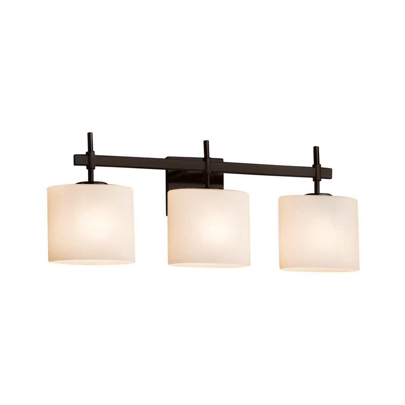 Justice Designs FSN-8413-30-OPAL-DBRZ-LED3-2100 LED Bath Bar, Dark Bronze