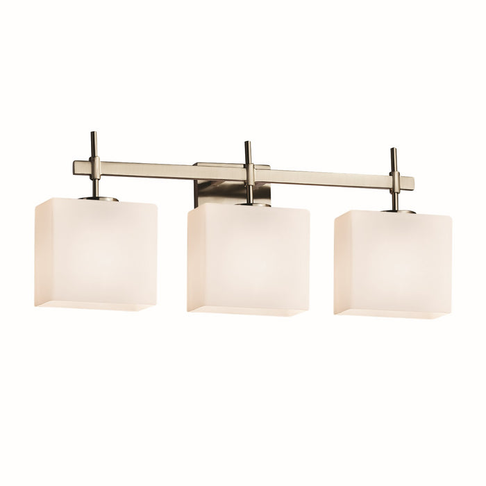 Justice Designs FSN-8413-55-OPAL-NCKL-LED3-2100 LED Bath Bar, Brushed Nickel