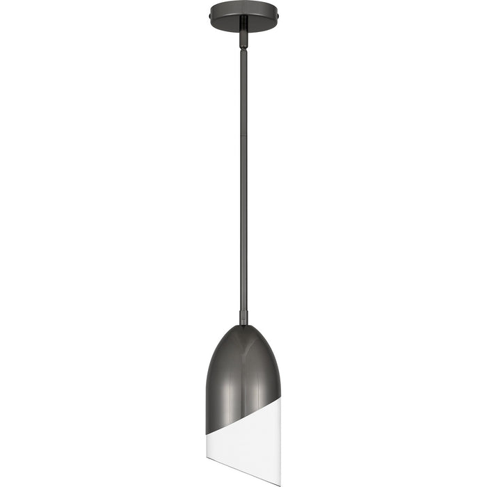 Quoizel PCHAY1505BCH One Light Mini Pendant, Black Chrome